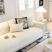 Slipcover KAS™ Baroque Floral Quilted Cotton Sofa Cover, Non-Slip Washable Couch Protector