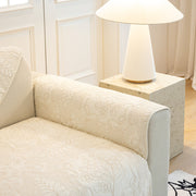 Slipcover KAS™ Baroque Floral Quilted Cotton Sofa Cover, Non-Slip Washable Couch Protector