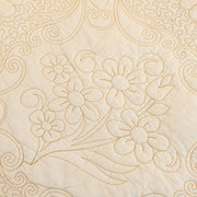 Slipcover KAS™ Baroque Floral Quilted Cotton Sofa Cover, Non-Slip Washable Couch Protector