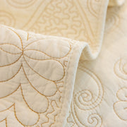 Slipcover KAS™ Baroque Floral Quilted Cotton Sofa Cover, Non-Slip Washable Couch Protector