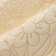 Slipcover KAS™ Baroque Floral Quilted Cotton Sofa Cover, Non-Slip Washable Couch Protector