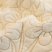 Slipcover KAS™ Baroque Floral Quilted Cotton Sofa Cover, Non-Slip Washable Couch Protector