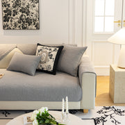 Slipcover KAS™ Baroque Floral Quilted Cotton Sofa Cover, Non-Slip Washable Couch Protector