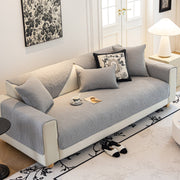 Slipcover KAS™ Baroque Floral Quilted Cotton Sofa Cover, Non-Slip Washable Couch Protector