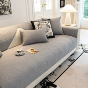 Slipcover KAS™ Baroque Floral Quilted Cotton Sofa Cover, Non-Slip Washable Couch Protector