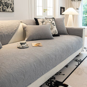 Slipcover KAS™ Baroque Floral Quilted Cotton Sofa Cover, Non-Slip Washable Couch Protector