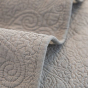 Slipcover KAS™ Baroque Floral Quilted Cotton Sofa Cover, Non-Slip Washable Couch Protector