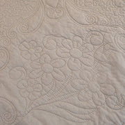 Slipcover KAS™ Baroque Floral Quilted Cotton Sofa Cover, Non-Slip Washable Couch Protector