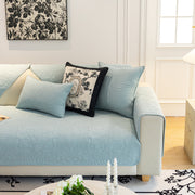 Slipcover KAS™ Baroque Floral Quilted Cotton Sofa Cover, Non-Slip Washable Couch Protector