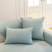 Slipcover KAS™ Baroque Floral Quilted Cotton Sofa Cover, Non-Slip Washable Couch Protector