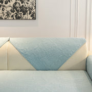 Slipcover KAS™ Baroque Floral Quilted Cotton Sofa Cover, Non-Slip Washable Couch Protector