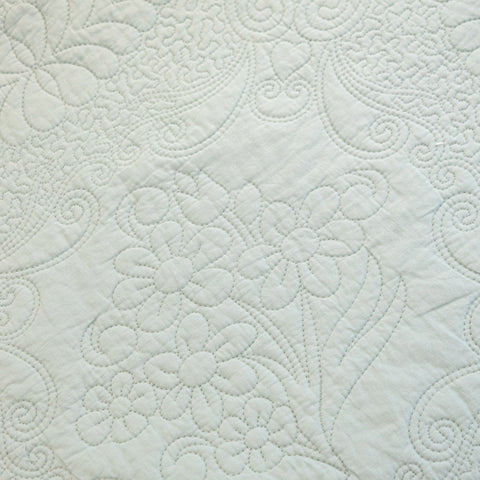 Slipcover KAS™ Baroque Floral Quilted Cotton Sofa Cover, Non-Slip Washable Couch Protector