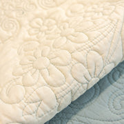 Slipcover KAS™ Baroque Floral Quilted Cotton Sofa Cover, Non-Slip Washable Couch Protector