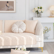 Slipcover KAS™ Geometric Textured Cotton Quilted Sofa Cover, Non-Slip Washable Couch Protector