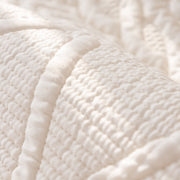 Slipcover KAS™ Geometric Textured Cotton Quilted Sofa Cover, Non-Slip Washable Couch Protector