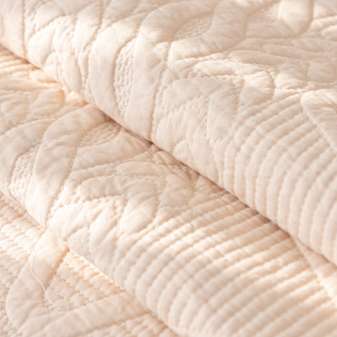 Slipcover KAS™ Geometric Textured Cotton Quilted Sofa Cover, Non-Slip Washable Couch Protector