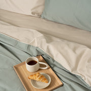 Homebird Organic Cotton Sateen Reversible Duvet Set