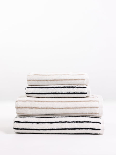 Cozy Earth Luxe Striped Bath Towels