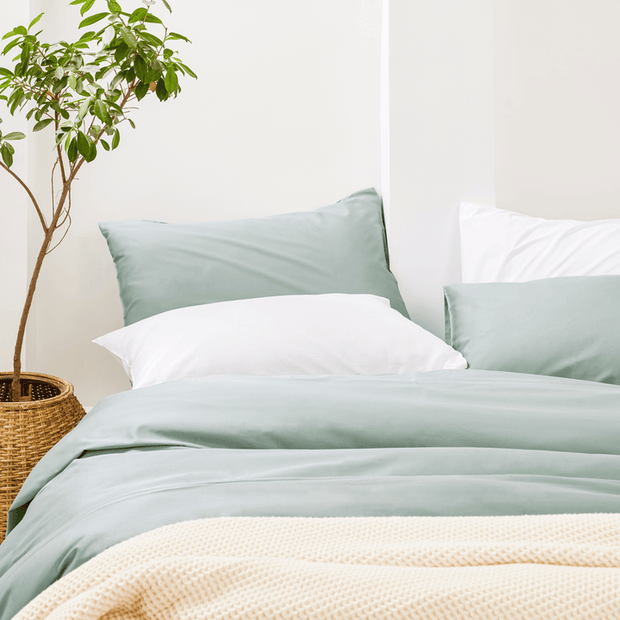 Homebird Organic Cotton Sateen Fitted Sheet Set (3-piece)