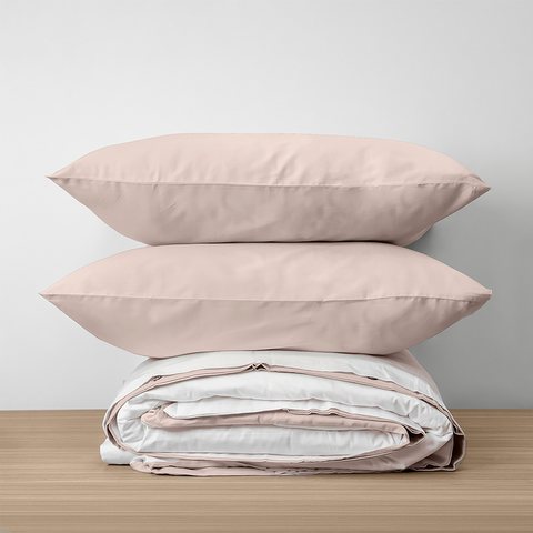 Homebird Organic Cotton Sateen Reversible Duvet Set