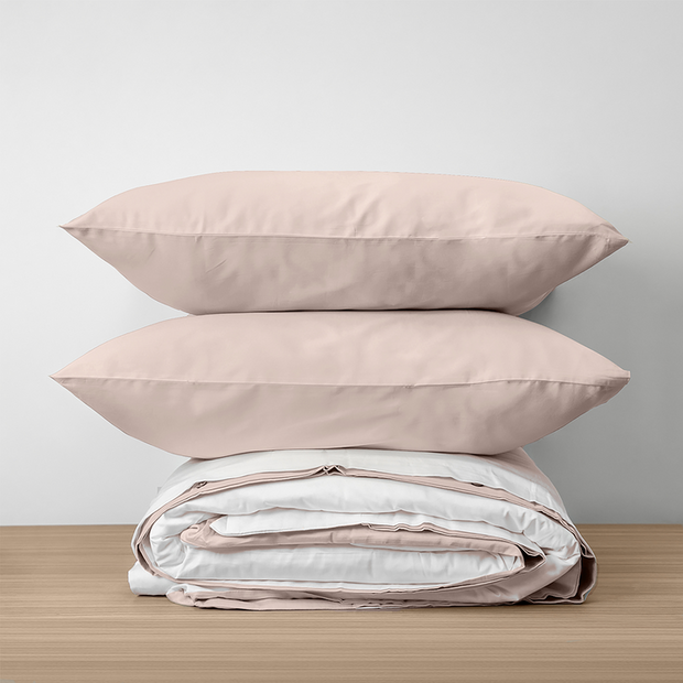 Homebird Organic Cotton Sateen Reversible Duvet Set