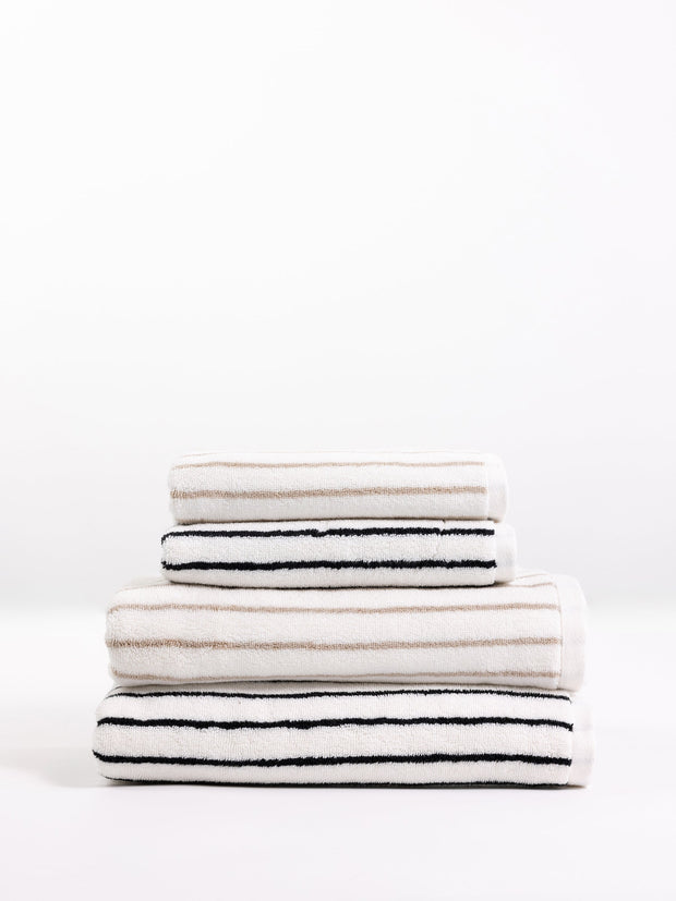 Cozy Earth Luxe Striped Bath Towels