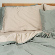 Homebird Organic Cotton Sateen Reversible Duvet Set