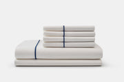 American Blossom Linens Cotton Piping Design Bed Sheet Set