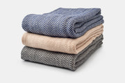 American Blossom Linens Chevron Pattern Soft Wool Throw Size Blanket