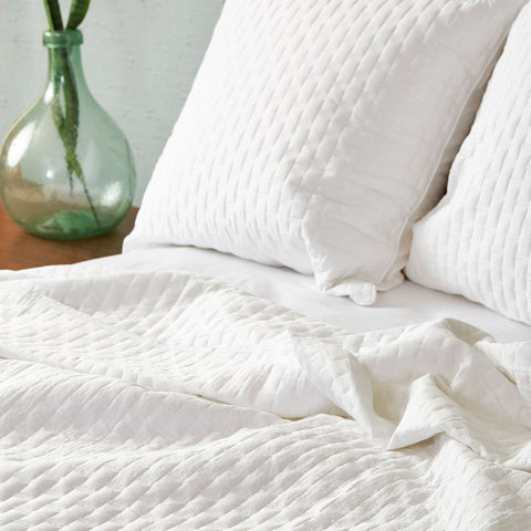 BedVoyage Luxury 100% Viscose from Bamboo Quilted Coverlet - White