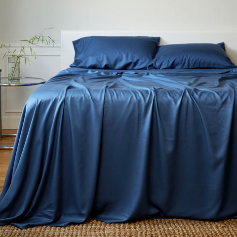 BedVoyage Luxury 100% Viscose from Bamboo Bed Sheet Set - Indigo