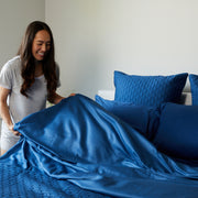 BedVoyage Luxury 100% Viscose from Bamboo Bed Sheet Set - Indigo