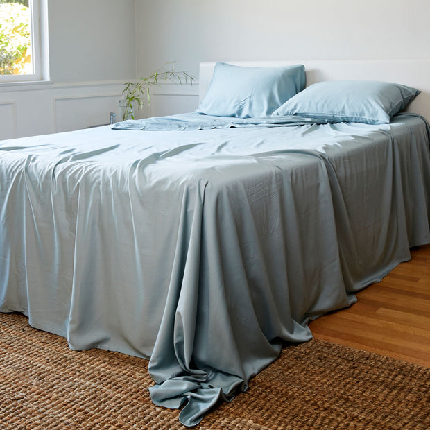BedVoyage Luxury 100% Viscose from Bamboo Bed Sheet Set - Sky