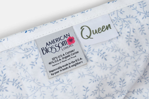 American Blossom Linens Cotton Bed Sheet Set Print