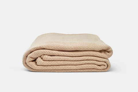 American Blossom Linens Herringbone Weave Cotton Blanket