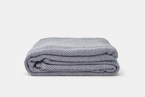 American Blossom Linens Herringbone Weave Cotton Blanket