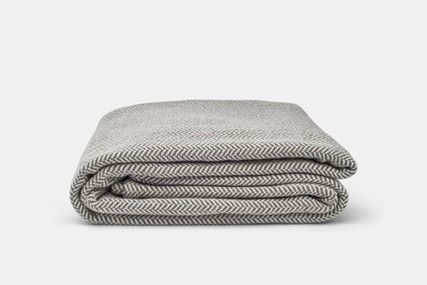 American Blossom Linens Herringbone Weave Cotton Blanket