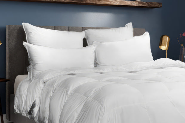 Downright Cascada Summit 600+ White Goose Down Pillows - Natural Linens