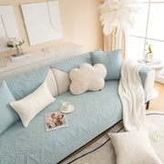 Slipcover KAS™ Geometric Textured Cotton Quilted Sofa Cover, Non-Slip Washable Couch Protector