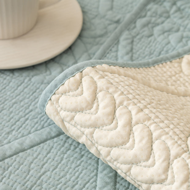 Slipcover KAS™ Geometric Textured Cotton Quilted Sofa Cover, Non-Slip Washable Couch Protector