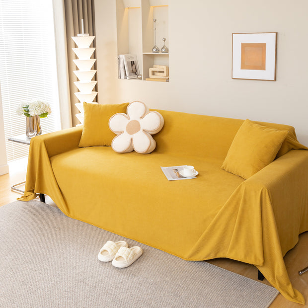 Slipcover KAS™ Waterproof Soft Cotton Plush Couch Cover Blanket, Extra Large Furniture Decoration Cover Sofa Slipcovers