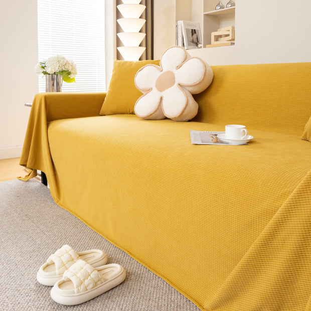Slipcover KAS™ Waterproof Soft Cotton Plush Couch Cover Blanket, Extra Large Furniture Decoration Cover Sofa Slipcovers