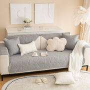 Slipcover KAS™ Embossed Leaf Cotton Quilted Sofa Cover Non-Slip Couch Protector with Thick Padding