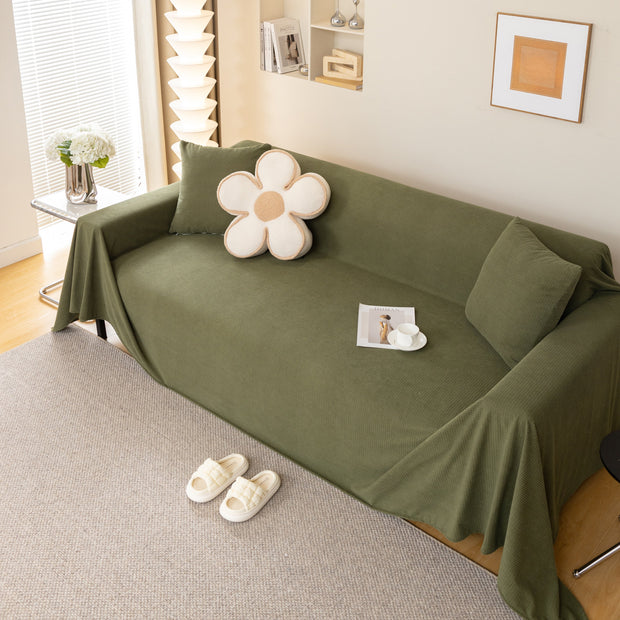 Slipcover KAS™ Waterproof Soft Cotton Plush Couch Cover Blanket, Extra Large Furniture Decoration Cover Sofa Slipcovers