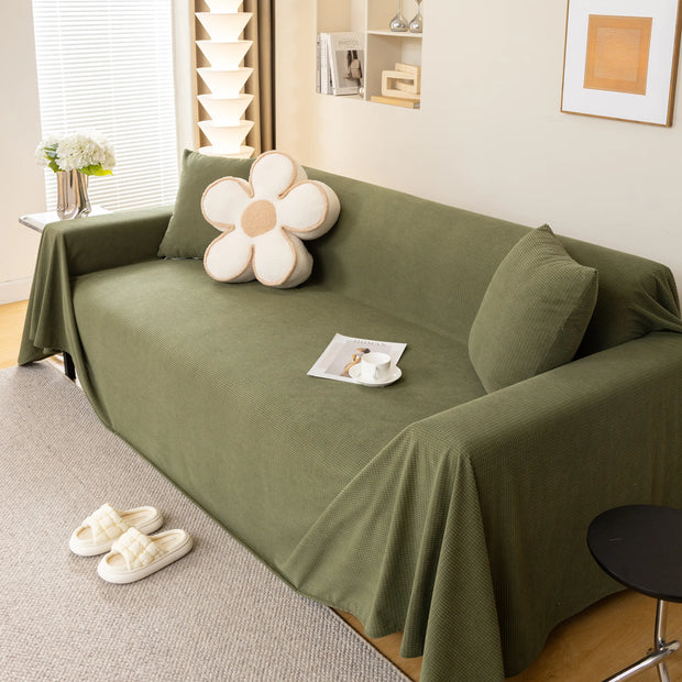 Slipcover KAS™ Waterproof Soft Cotton Plush Couch Cover Blanket, Extra Large Furniture Decoration Cover Sofa Slipcovers