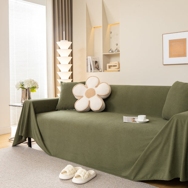 Slipcover KAS™ Waterproof Soft Cotton Plush Couch Cover Blanket, Extra Large Furniture Decoration Cover Sofa Slipcovers