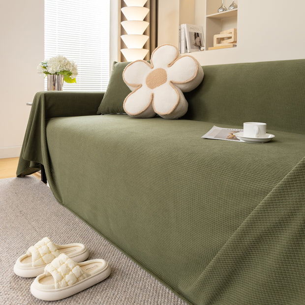 Slipcover KAS™ Waterproof Soft Cotton Plush Couch Cover Blanket, Extra Large Furniture Decoration Cover Sofa Slipcovers