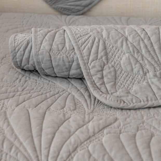 Slipcover KAS™ Embossed Leaf Cotton Quilted Sofa Cover Non-Slip Couch Protector with Thick Padding
