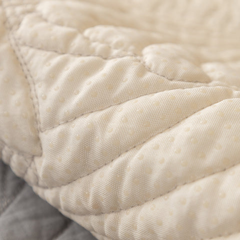 Slipcover KAS™ Embossed Leaf Cotton Quilted Sofa Cover Non-Slip Couch Protector with Thick Padding