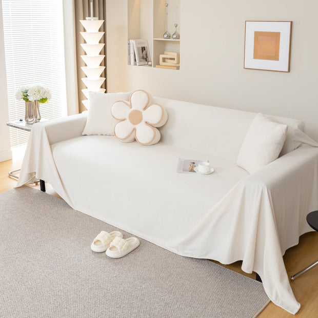 Slipcover KAS™ Waterproof Soft Cotton Plush Couch Cover Blanket, Extra Large Furniture Decoration Cover Sofa Slipcovers
